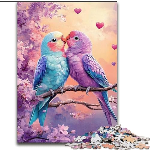 Puzzle mit 1000 Teilen für Teenager, Mondpapageienpaar, für Kinder ab 14 Jahren, jedes Teil ist einzigartig – lustiges und herausforderndes Spiel für die ganze Familie, tolles Geschenk (Größe 26x38cm) Puzzle mit 1000 Teilen für Teenager, Mondpapageienpaar, für Kinder ab 14 Jahren, jedes Teil ist einzigartig – lustiges und herausforderndes Spiel für die ganze Familie, tolles Geschenk (Größe 26x38cm) von MLADSOEHK