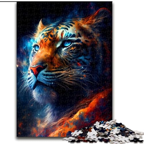 Puzzle mit 1000 Teilen für Teenager, Tiger, für Kinder ab 14 Jahren, jedes Teil ist einzigartig – lustiges und herausforderndes Spiel für die ganze Familie, tolles Geschenk (Größe 26x38cm) von MLADSOEHK
