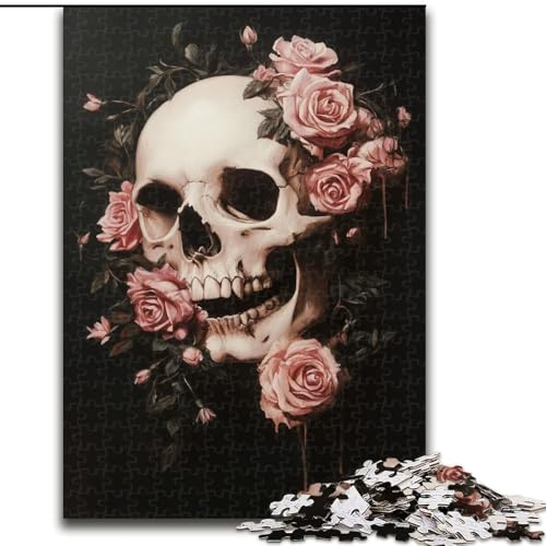 Puzzle mit 1000 Teilen für Teenager, Totenkopf-Rose, für Kinder ab 14 Jahren, jedes Teil ist einzigartig – lustiges und herausforderndes Spiel für die ganze Familie, tolles Geschenk (Größe 26x38cm) Puzzle mit 1000 Teilen für Teenager, Totenkopf-Rose, für Kinder ab 14 Jahren, jedes Teil ist einzigartig – lustiges und herausforderndes Spiel für die ganze Familie, tolles Geschenk (Größe 26x38cm) von MLADSOEHK