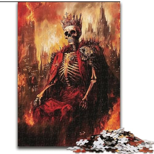 Puzzle mit 1000 Teilen für Teenager,Skelettkönig im Basquiat-Stil,für Kinder ab 14 Jahren Jedes Teil ist einzigartig – lustiges und herausforderndes Spiel für die ganze Familie Tolles Geschenk 26x38cm Puzzle mit 1000 Teilen für Teenager,Skelettkönig im Basquiat-Stil,für Kinder ab 14 Jahren Jedes Teil ist einzigartig – lustiges und herausforderndes Spiel für die ganze Familie Tolles Geschenk 26x38cm von MLADSOEHK