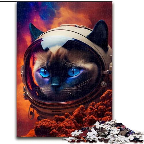 Puzzle mit 1000 Teilen für Teenager,Weltraum-Siamkatze,für Kinder ab 14 Jahren,jedes Teil ist einzigartig – lustiges und herausforderndes Spiel für die ganze Familie,tolles Geschenk (Größe 26x38cm) Puzzle mit 1000 Teilen für Teenager,Weltraum-Siamkatze,für Kinder ab 14 Jahren,jedes Teil ist einzigartig – lustiges und herausforderndes Spiel für die ganze Familie,tolles Geschenk (Größe 26x38cm) von MLADSOEHK