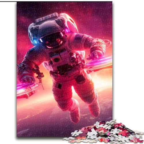 Puzzles für Erwachsene und Jugendliche, Puzzle DJ Astronaut, Stressabbau, schwierige Herausforderung, Heimdekorationsspielzeug (Größe 50x75cm) von MLADSOEHK