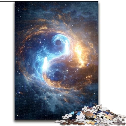 Puzzles für Erwachsene und Jugendliche, Yin und Yang, Spielspielzeug, jedes Teil ist einzigartig – anspruchsvolles Familienspiel für Kinder ab 14 Jahren (Größe 50x75cm) von MLADSOEHK
