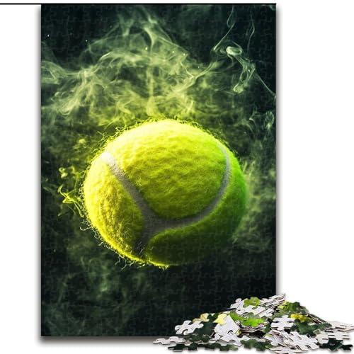 Puzzles für Teenager, 1000 Puzzles, Tennissport, Lernspielzeug, einzigartige Geburtstags- und Geschenkideen für Kinder ab 14 Jahren (Größe 26x38cm) von MLADSOEHK