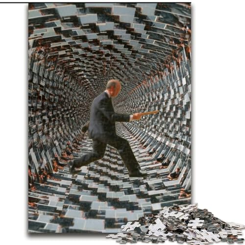 Puzzles für Teenager, 1000 Puzzles, psychedelische Kunst, Lernspielzeug, einzigartige Geburtstags- und Geschenkideen für Kinder ab 14 Jahren (Größe 26x38cm) von MLADSOEHK