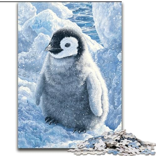 Puzzles für Teenager, 1000 Teile, Baby-Pinguin, Spiele, Spielzeug, Geschenk, einzigartige Geburtstags- und Geschenkideen für Kinder ab 14 Jahren (Größe 50x75cm) von MLADSOEHK