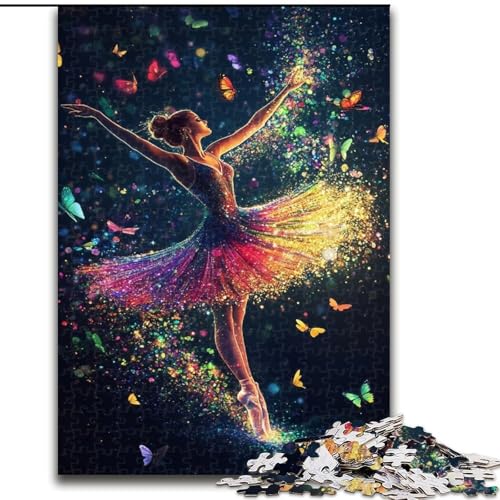 Puzzles für Teenager, 1000 Teile, Balletttänzerin, für Lernspiele, Herausforderungsspielzeug, einzigartige Heimdekoration und Geschenke (Größe 50x75cm) von MLADSOEHK