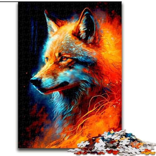 Puzzles für Teenager, 1000 Teile, Fuchs-Puzzle, für Lernspiele, Herausforderungsspielzeug, einzigartige Heimdekoration und Geschenke (Größe 50x75cm) von MLADSOEHK