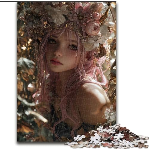 Puzzles für Teenager, 1000 Teile, Mysteriöse Hexe, für Lernspiele, Herausforderungsspielzeug, einzigartige Heimdekoration und Geschenke (Größe 50x75cm) von MLADSOEHK