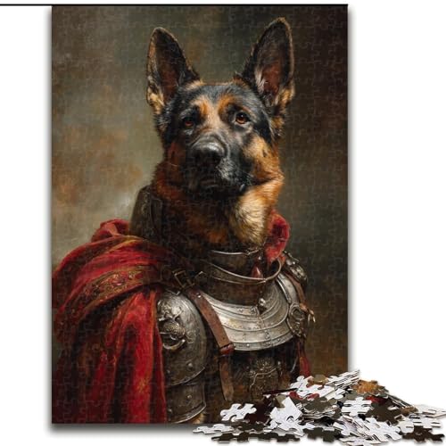 Puzzles für Teenager, 1000 Teile, Retro-Hund, für Lernspiele, Herausforderungsspielzeug, einzigartige Heimdekoration und Geschenke (Größe 26x38cm) von MLADSOEHK