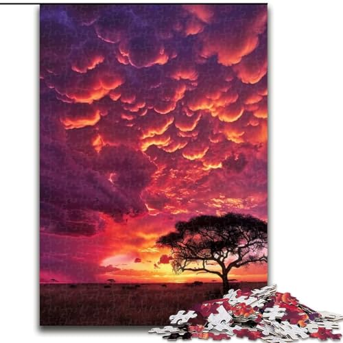 Puzzles für Teenager, 1000 Teile, Sonnenuntergang, Spiele, Spielzeug, Geschenk, einzigartige Geburtstags- und Geschenkideen für Kinder ab 14 Jahren (Größe 50x75cm) von MLADSOEHK