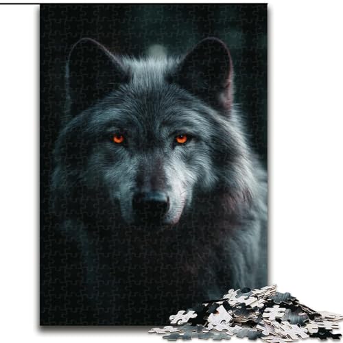 Puzzles für Teenager, 1000 Teile, Tier-Wolf-Puzzle, Spiele, Spielzeug, Geschenk, einzigartige Geburtstags- und Geschenkideen für Kinder ab 14 Jahren (Größe 26x38cm) von MLADSOEHK