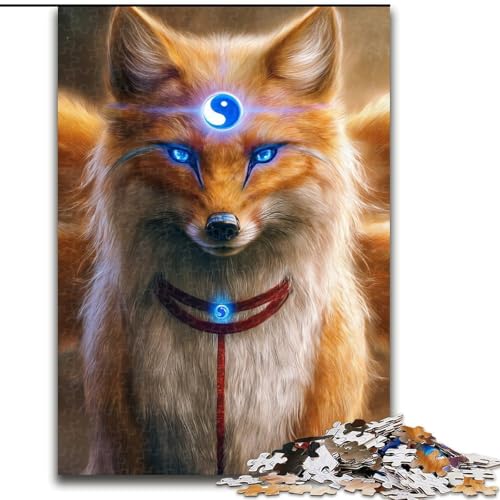 Puzzles für Teenager, 1000-teiliges Puzzle, Anime-Fuchsgott, für Lernspiele, Herausforderungsspielzeug, einzigartige Heimdekoration und Geschenke (Größe 50x75cm) von MLADSOEHK