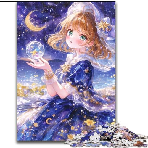 Puzzles für Teenager, 1000-teiliges Puzzle, Anime-Mädchen, für Lernspiele, Herausforderungsspielzeug, einzigartige Heimdekoration und Geschenke (Größe 50x75cm) von MLADSOEHK