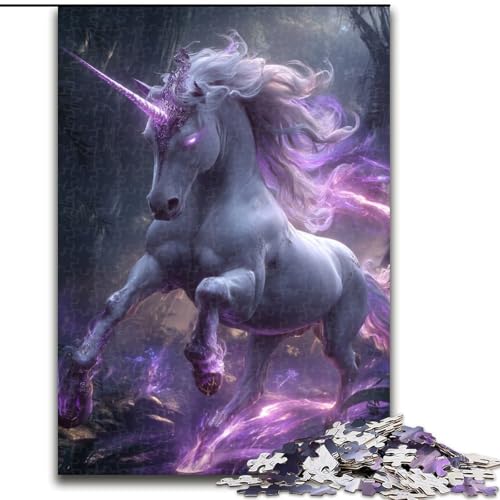Puzzles für Teenager, 1000-teiliges Puzzle, Einhorn, Spiele, Spielzeug, Geschenk, einzigartige Geburtstags- und Geschenkideen für Kinder ab 14 Jahren (Größe 50x75cm) von MLADSOEHK