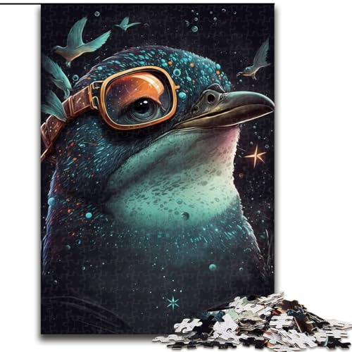 Puzzles für Teenager, 1000-teiliges Puzzle, Pinguin-Illusion, für Lernspiele, Herausforderungsspielzeug, einzigartige Heimdekoration und Geschenke (Größe 26x38cm) von MLADSOEHK