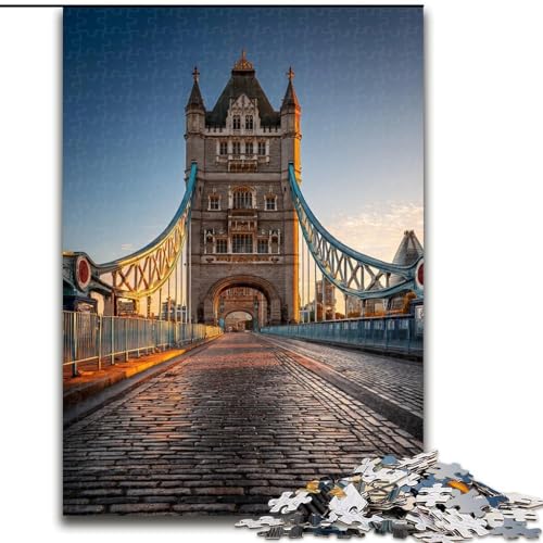 Puzzles für Teenager, 1000-teiliges Puzzle London Bridge, Spiele, Spielzeug, Geschenk, einzigartige Geburtstags- und Geschenkideen für Kinder ab 14 Jahren (Größe 26x38cm) von MLADSOEHK