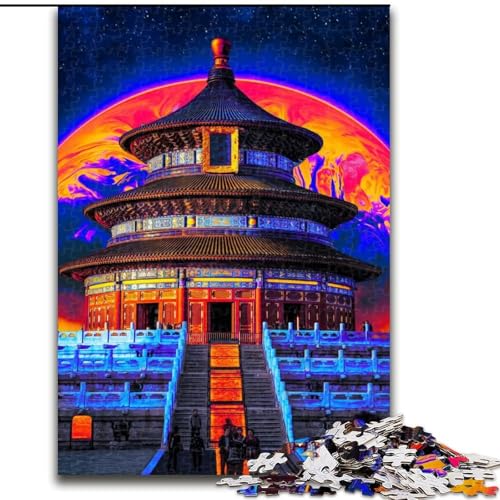 Puzzles für Teenager, 1000-teiliges Puzzle Traumlandschaft, für Lernspiele, Herausforderungsspielzeug, einzigartige Heimdekoration und Geschenke (Größe 50x75cm) von MLADSOEHK