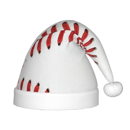 MLTRFGJ Baseball-Weihnachtsmütze mit Spitze, bedruckt, für Kinder, geeignet für Urlaub und Party-Dekoration von MLTRFGJ