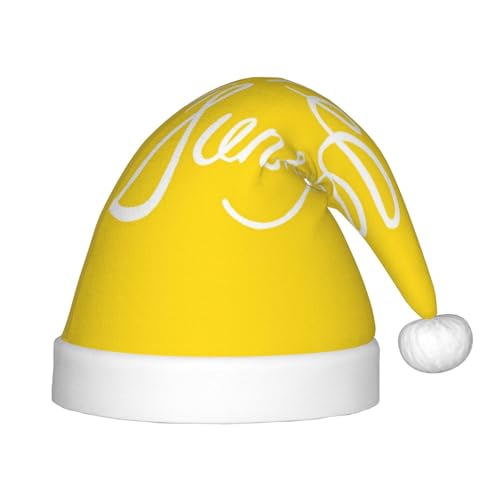 MLTRFGJ Gut aussehende Hello Sunshine bedruckte Kinder-Weihnachtsmütze, geeignet für Urlaub und Party-Dekoration von MLTRFGJ