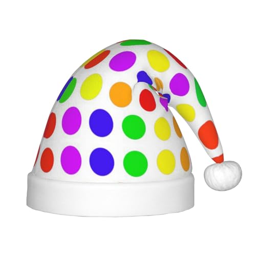 MLTRFGJ Schöne Weihnachtsmütze für Kinder, gepunktet, geeignet für Urlaub und Partydekoration von MLTRFGJ