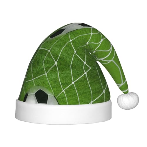 MLTRFGJ Weihnachtsmütze für Kinder, Motiv: grüner Gras, Fußballdruck, geeignet für Urlaub und Party-Dekoration MLTRFGJ Weihnachtsmütze für Kinder, Motiv: grüner Gras, Fußballdruck, geeignet für Urlaub und Party-Dekoration von MLTRFGJ