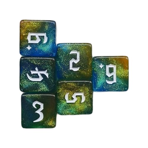MLWSKERTY 6pcs/Set 6 Seitig Sided Acryl Dices Bildungsrundung Ecke Dices Dices Set 16mm Solid Game Dices Set Mit Großer Anzahl MLWSKERTY 6pcs/Set 6 Seitig Sided Acryl Dices Bildungsrundung Ecke Dices Dices Set 16mm Solid Game Dices Set Mit Großer Anzahl von MLWSKERTY