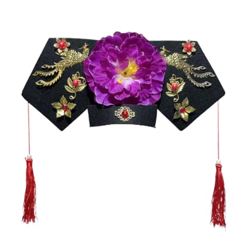 MLWSKERTY Auffälliger traditioneller chinesischer Haarschmuck mit Perlen, Ornament für traditionelle Festivals und Partys von MLWSKERTY