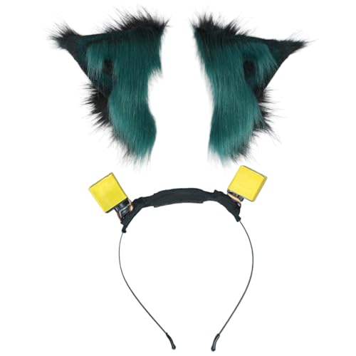 MLWSKERTY Biegbarer Biest-Ohr-Haarreif für Damen, Rollenspiel, Animes, Dienstmädchen, Stirnband, Party, Haarreif, Mädchen, Halloween-Kostüm, Kopfschmuck von MLWSKERTY