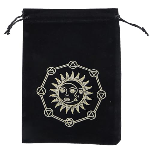 MLWSKERTY Brettspielkarten Zeichnungsstring Paket Tarot Aufbewahrungstaschenhalter Schmucktaschen Hexen Wahrsager von MLWSKERTY
