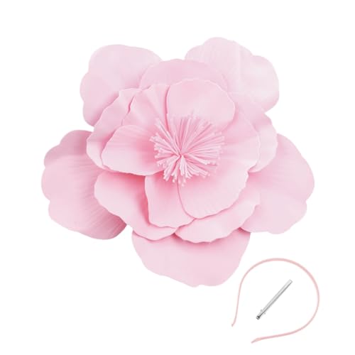 MLWSKERTY Fascinator-Hut mit großer Blume für Damen, Cosplay, Haarteil, Party, Blumenhut, Fascinator, Hut, Kopfbedeckung für Hochzeitsfeiern MLWSKERTY Fascinator-Hut mit großer Blume für Damen, Cosplay, Haarteil, Party, Blumenhut, Fascinator, Hut, Kopfbedeckung für Hochzeitsfeiern von MLWSKERTY