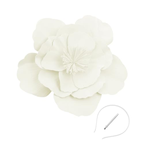 MLWSKERTY Fascinator-Hut mit großer Blume für Damen, Cosplay, Haarteil, Party, Blumenhut, Fascinator, Hut, Kopfbedeckung für Hochzeitsfeiern MLWSKERTY Fascinator-Hut mit großer Blume für Damen, Cosplay, Haarteil, Party, Blumenhut, Fascinator, Hut, Kopfbedeckung für Hochzeitsfeiern von MLWSKERTY