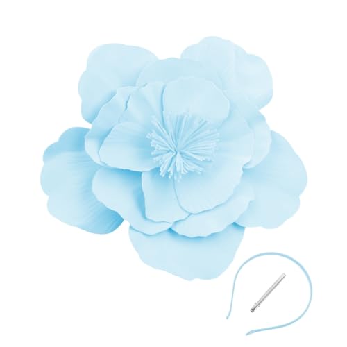 MLWSKERTY Fascinator-Hut mit großer Blume für Damen, Cosplay, Haarteil, Party, Blumenhut, Fascinator, Hut, Kopfbedeckung für Hochzeitsfeiern MLWSKERTY Fascinator-Hut mit großer Blume für Damen, Cosplay, Haarteil, Party, Blumenhut, Fascinator, Hut, Kopfbedeckung für Hochzeitsfeiern von MLWSKERTY