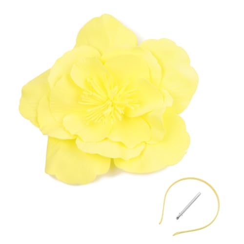 MLWSKERTY Fascinator-Hut mit großer Blume für Damen, Cosplay, Haarteil, Party, Blumenhut, Fascinator, Hut, Kopfbedeckung für Hochzeitsfeiern MLWSKERTY Fascinator-Hut mit großer Blume für Damen, Cosplay, Haarteil, Party, Blumenhut, Fascinator, Hut, Kopfbedeckung für Hochzeitsfeiern von MLWSKERTY