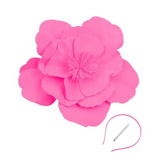 MLWSKERTY Fascinator-Hut mit großer Blume für Damen, Cosplay, Haarteil, Party, Blumenhut, Fascinator, Hut, Kopfbedeckung für Hochzeitsfeiern von MLWSKERTY