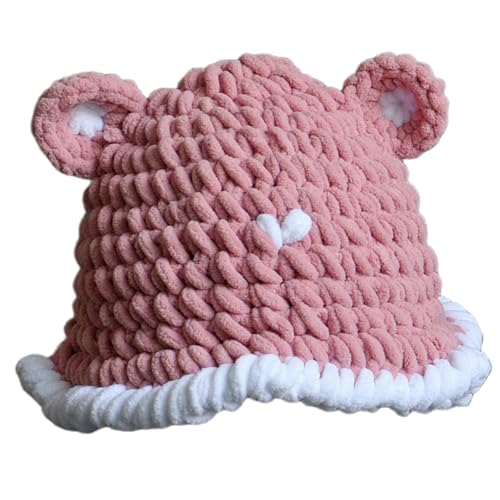 MLWSKERTY Fashion Bear Ohr Plüsch Für Erwachsene Festival Kostüm Winterhut Teenager Warme Kopfbedeckung Outdoor Aktivität Accessoire von MLWSKERTY