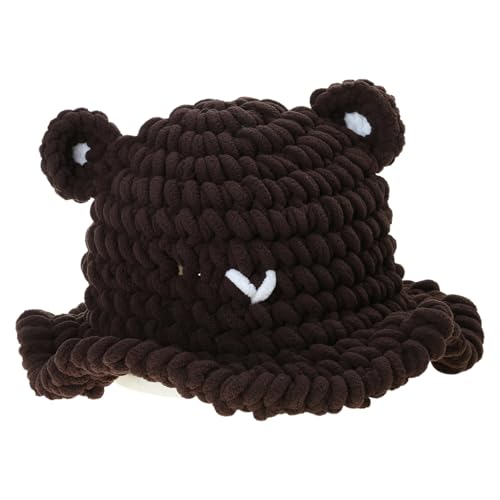 MLWSKERTY Fashion Bear Ohr Plüsch Für Erwachsene Festival Kostüm Winterhut Teenager Warme Kopfbedeckung Outdoor Aktivität Accessoire von MLWSKERTY