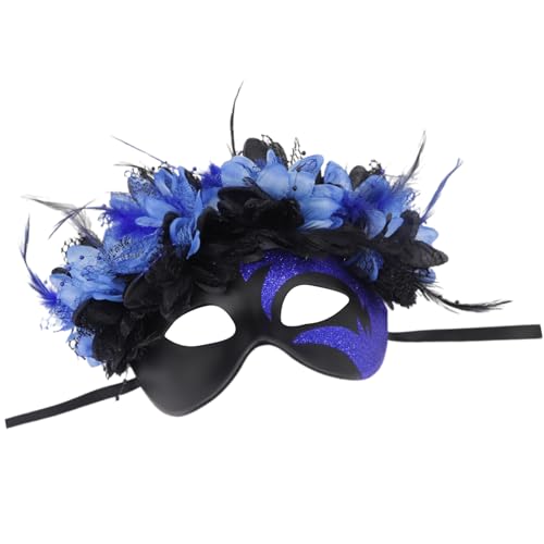 MLWSKERTY Federierte Maskerade Augenmaske Halloween Augenmaske Maskerade Halbe Gesichtsmaske Für Frauen Halloween Eyewears Accessoire von MLWSKERTY