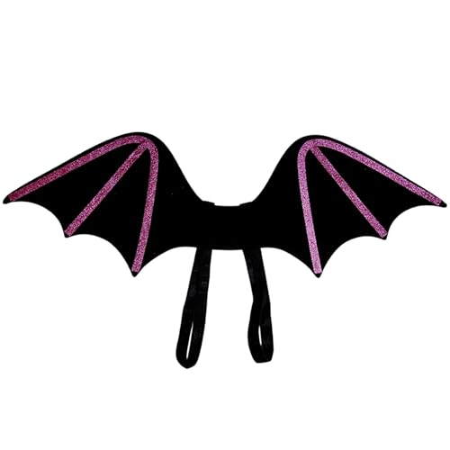 MLWSKERTY Fledermausflügel Halloween Fledermausflügel Kostüm Für Frauen Mädchen Kind Geburtstag Maskeraden Cosplay Weihnachten Halloween Dress Up von MLWSKERTY