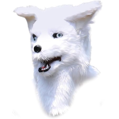 MLWSKERTY Halloween Animal Face Vollkopf Gesichtsbedeckung Panda Gesichtsbedeckung Hunde Füchse Gesichtsabdeckung von MLWSKERTY