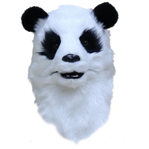 MLWSKERTY Halloween Animal Face Vollkopf Gesichtsbedeckung Panda Gesichtsbedeckung Hunde Füchse Gesichtsabdeckung von MLWSKERTY