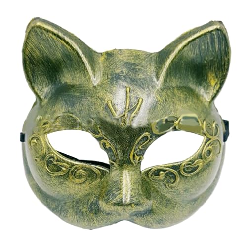 MLWSKERTY Halloween Cats Cosplay Maske Masquerade Cats Gesicht Maske Animal Cosplay Für Frauen Mann Maskerade Halloween Cosplay MLWSKERTY Halloween Cats Cosplay Maske Masquerade Cats Gesicht Maske Animal Cosplay Für Frauen Mann Maskerade Halloween Cosplay von MLWSKERTY
