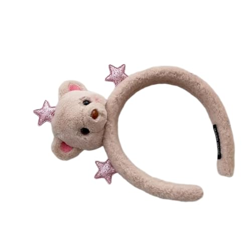 MLWSKERTY Halloween-Cosplay-Bär- und Stern-Haarband, Damen, Studentin, Fotografie, Haarband, gefüllt, Bärenform, Waschen des Gesichts, Stirnbänder MLWSKERTY Halloween-Cosplay-Bär- und Stern-Haarband, Damen, Studentin, Fotografie, Haarband, gefüllt, Bärenform, Waschen des Gesichts, Stirnbänder von MLWSKERTY