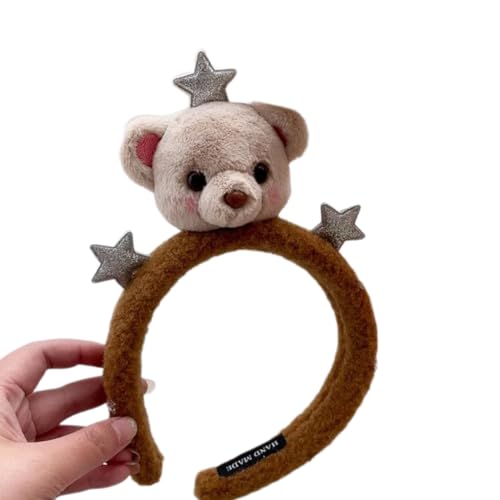 MLWSKERTY Halloween-Cosplay-Bär- und Stern-Haarband, Damen, Studentin, Fotografie, Haarband, gefüllt, Bärenform, Waschen des Gesichts, Stirnbänder MLWSKERTY Halloween-Cosplay-Bär- und Stern-Haarband, Damen, Studentin, Fotografie, Haarband, gefüllt, Bärenform, Waschen des Gesichts, Stirnbänder von MLWSKERTY
