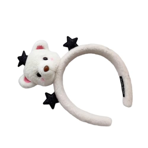 MLWSKERTY Halloween-Cosplay-Bär- und Stern-Haarband, Damen, Studentin, Fotografie, Haarband, gefüllt, Bärenform, Waschen des Gesichts, Stirnbänder MLWSKERTY Halloween-Cosplay-Bär- und Stern-Haarband, Damen, Studentin, Fotografie, Haarband, gefüllt, Bärenform, Waschen des Gesichts, Stirnbänder von MLWSKERTY
