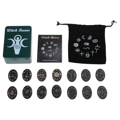 MLWSKERTY Handgefertigte Holzgöttlichkeitsspiele Requisiten Brettspiel Family Nordic Handgefertigte Holzschnittsteine ​​mit Aufbewahrungstasche von MLWSKERTY