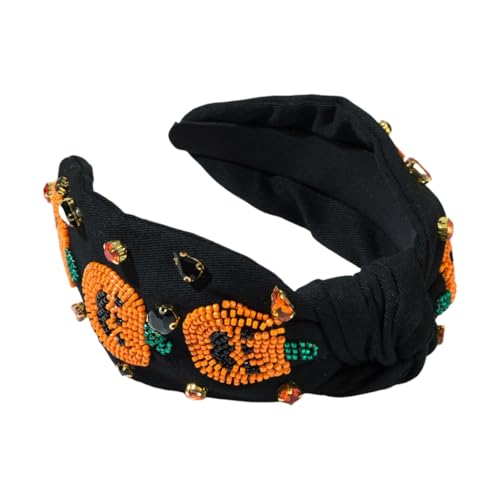 MLWSKERTY Jeweled Pumpkin Specter Stirnband mit Perlen für Kinder, Halloween, Bühne, Schule, Theateraufführungen MLWSKERTY Jeweled Pumpkin Specter Stirnband mit Perlen für Kinder, Halloween, Bühne, Schule, Theateraufführungen von MLWSKERTY
