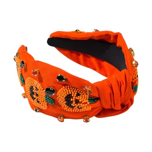 MLWSKERTY Jeweled Pumpkin Specter Stirnband mit Perlen für Kinder, Halloween, Bühne, Schule, Theateraufführungen MLWSKERTY Jeweled Pumpkin Specter Stirnband mit Perlen für Kinder, Halloween, Bühne, Schule, Theateraufführungen von MLWSKERTY
