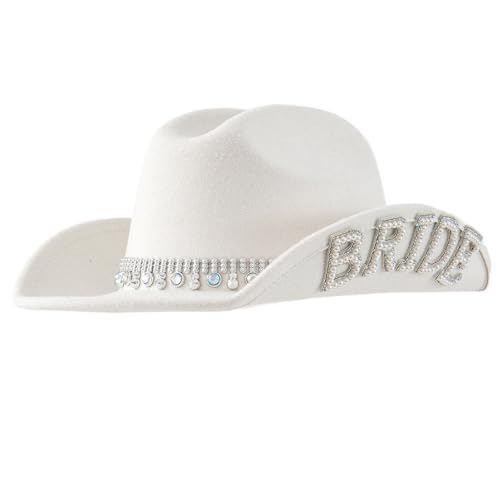 MLWSKERTY Künstlicher Perlenbriefbraut Für Braut Elegante Strasshut Party Kostüm Hochzeitskleider MLWSKERTY Künstlicher Perlenbriefbraut Für Braut Elegante Strasshut Party Kostüm Hochzeitskleider von MLWSKERTY