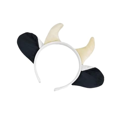 MLWSKERTY Kuh Rollenspiel Outfit Accessoires Halloween Tierkostüm Für Jungen Mädchen Kinder Erwachsene Halloween Geburtstag Cosplay Party von MLWSKERTY